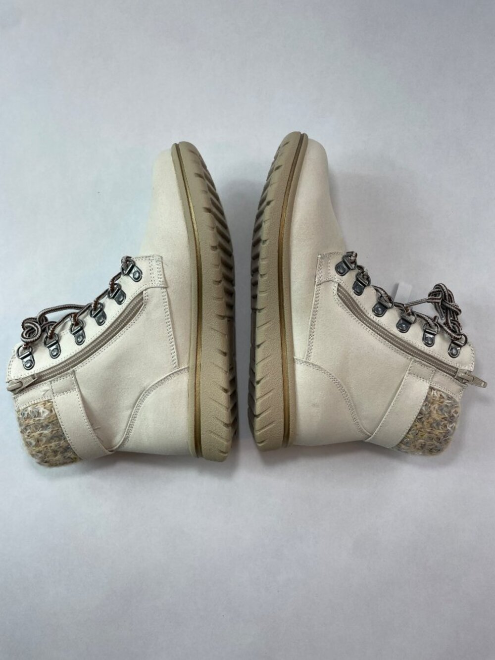 Cliffs by White Mountain Hearty Women's Combat boots White Sz 7M $65 DEFECT - Picture 6 of 12